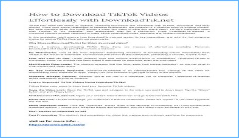 How To Download TikTok Videos Effortlessly